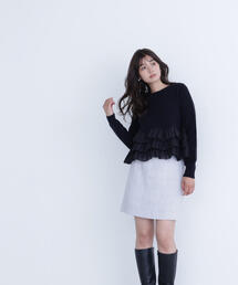 NATURAL BEAUTY BASIC（ナチュラルビューティーベーシック）の「◇ムジツイードミニスカート（スカート・レディース）」