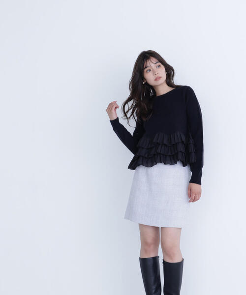 self-portrait セルフポートレイト フローラルレースミニドレス self