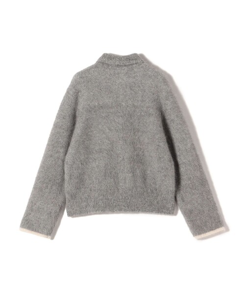 セール】杢 フォックス カシミヤ ポロ ニット カーディガン