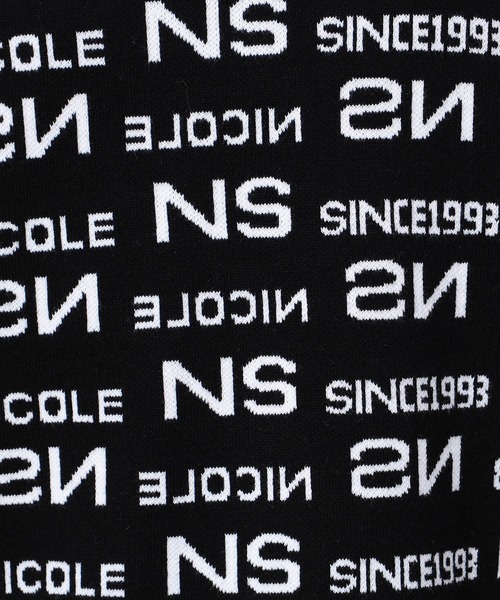 NICOLE CLUB FOR MEN（ニコルクラブフォーメン）の「【NICOLE SPORTS】総ロゴジャガードニット（ニット/セーター・メンズ・ブラック系/ホワイト系その他/ネイビー系/ホワイト系・X-LARGE/LARGE/MEDIUM）」の14枚目の写真