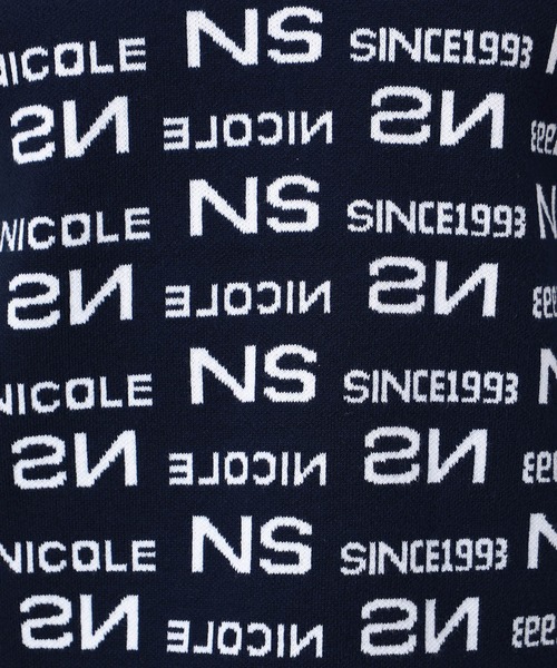 NICOLE CLUB FOR MEN（ニコルクラブフォーメン）の「【NICOLE SPORTS】総ロゴジャガードニット（ニット/セーター・メンズ・ブラック系/ホワイト系その他/ネイビー系/ホワイト系・X-LARGE/LARGE/MEDIUM）」の15枚目の写真