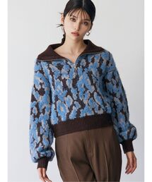 MURUA | マルチヤーンハーフジップニット(ニット/セーター)