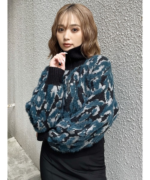 セール】マルチヤーンハーフジップニット（ニット/セーター）｜MURUA