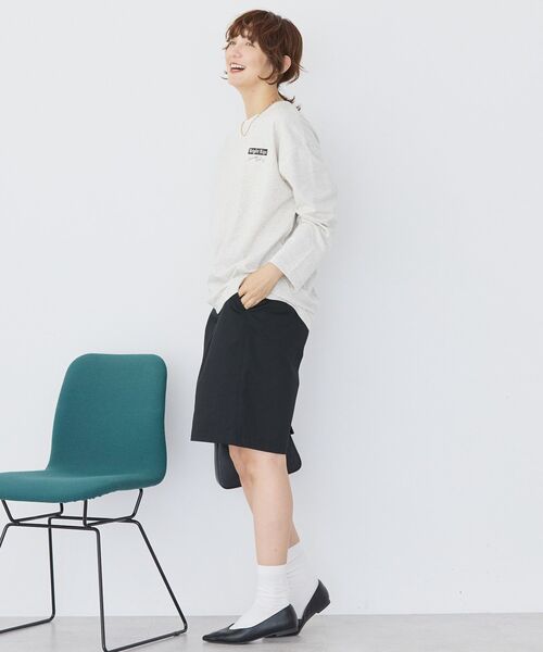 AMERICAN HOLIC（アメリカンホリック）の「Bright RipsロングTシャツ（Tシャツ/カットソー・レディース・オフホワイト/チャコールグレー/ホワイト系その他・M/L）」の16枚目の写真