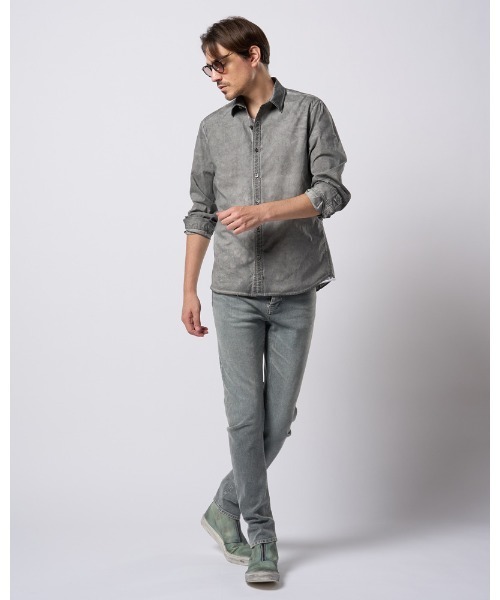 wjk(ダヴルジェイケイ)の「slim banana denim(デニムパンツ・メンズ・ブルー系その他/ライトグレー/ライトブルー・SMALL/MEDIUM/LARGE/X-LARGE)」の13枚目の写真