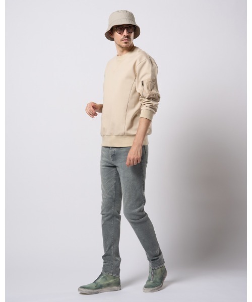 wjk(ダヴルジェイケイ)の「slim banana denim(デニムパンツ・メンズ・ブルー系その他/ライトグレー/ライトブルー・SMALL/MEDIUM/LARGE/X-LARGE)」の17枚目の写真