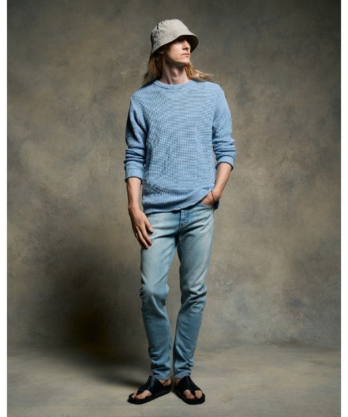 wjk(ダヴルジェイケイ)の「slim banana denim(デニムパンツ・メンズ・ブルー系その他/ライトグレー/ライトブルー・SMALL/MEDIUM/LARGE/X-LARGE)」の19枚目の写真