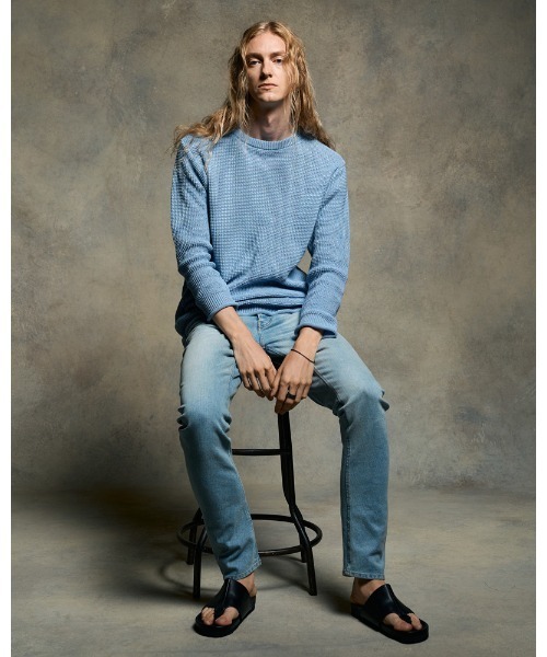 wjk(ダヴルジェイケイ)の「slim banana denim(デニムパンツ・メンズ・ブルー系その他/ライトグレー/ライトブルー・SMALL/MEDIUM/LARGE/X-LARGE)」の20枚目の写真