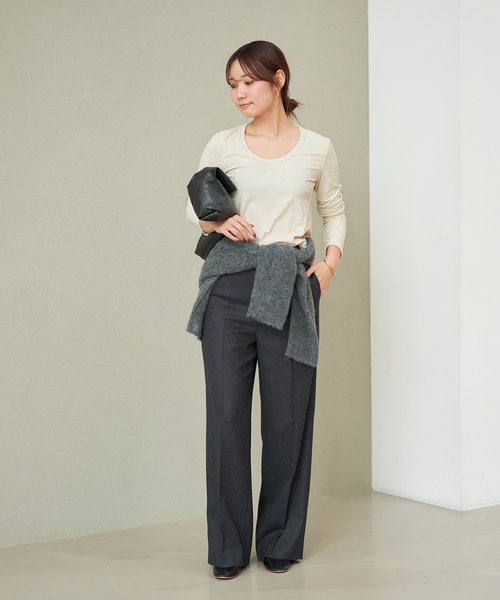 plage(プラージュ)の「velour long Tシャツ(Tシャツ/カットソー・レディース・ホワイト/ブラック・FREE)」の22枚目の写真