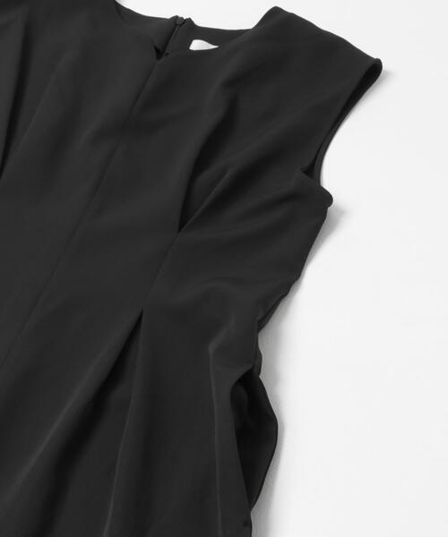 SENSE OF PLACE by URBAN RESEARCH（センスオブプレイスバイアーバンリサーチ）の「ウエストタックハートネックロンパース（サロペット/オーバーオール・レディース・ブラック/チャコールグレー・SMALL/MEDIUM）」の8枚目の写真