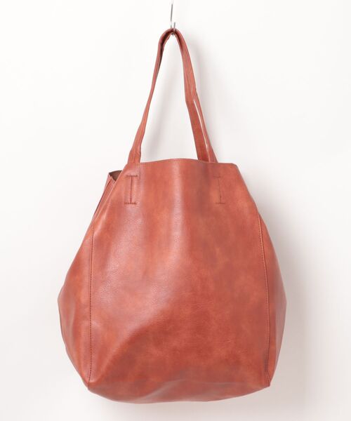 Burner(バーナー)の「【OKUOKU 0909】大容量ソフトレザー 2WAY トートバッグ oku-bag-38-50【GBT】(トートバッグ・レディース・ダークブラウン/ブラウン/ブラック/イエロー/グレー/グリーン・FREE)」の4枚目の写真
