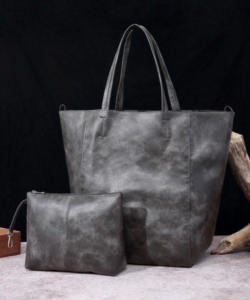Burner(バーナー)の「【OKUOKU 0909】大容量ソフトレザー 2WAY トートバッグ oku-bag-38-50【GBT】(トートバッグ・レディース・ダークブラウン/ブラウン/ブラック/イエロー/グレー/グリーン・FREE)」の3枚目の写真