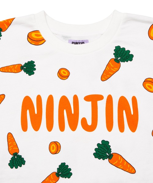 PUNYUS（プニュズ）の「【新サイズ】フード総柄スウェット（LEMON・NINJIN・EDAMAME）（スウェット・レディース・イエロー/オレンジ/グリーン・1/2/3/4/5）」の16枚目の写真