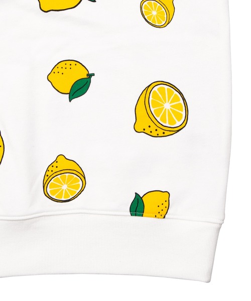 PUNYUS（プニュズ）の「【新サイズ】フード総柄スウェット（LEMON・NINJIN・EDAMAME）（スウェット・レディース・イエロー/オレンジ/グリーン・1/2/3/4/5）」の18枚目の写真