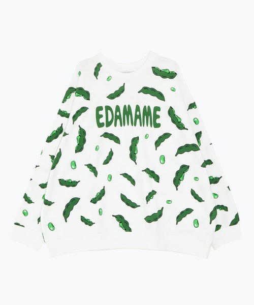 PUNYUS（プニュズ）の「【新サイズ】フード総柄スウェット（LEMON・NINJIN・EDAMAME）（スウェット・レディース・イエロー/オレンジ/グリーン・1/2/3/4/5）」の19枚目の写真