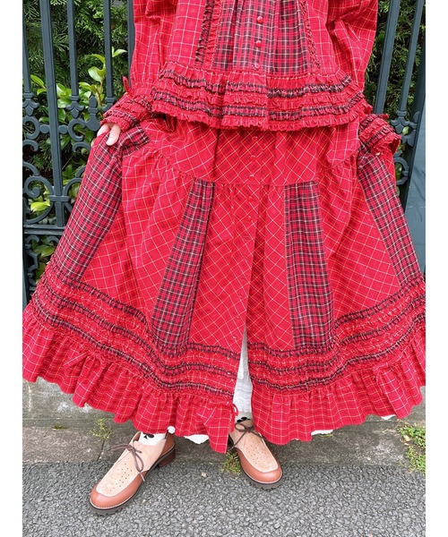 セール】オリジナルコードチェックスカート（スカート）｜PINK HOUSE