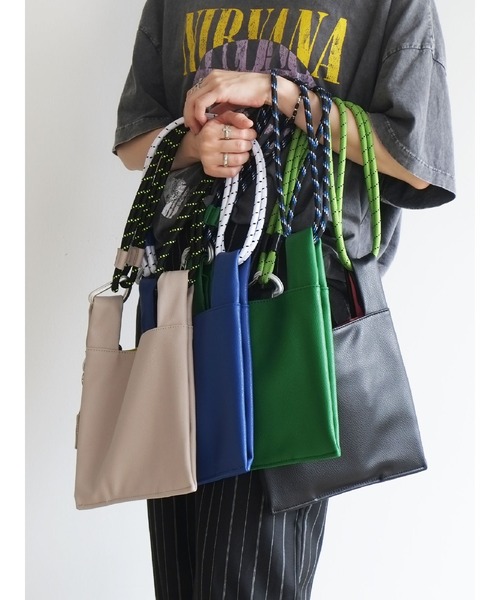 cheek(BAG)(チーク)の「【cheek】code 2way shoulder(ショルダーバッグ・レディース・アイボリー/ブラック/ブルー/グリーン・FREE)」の20枚目の写真