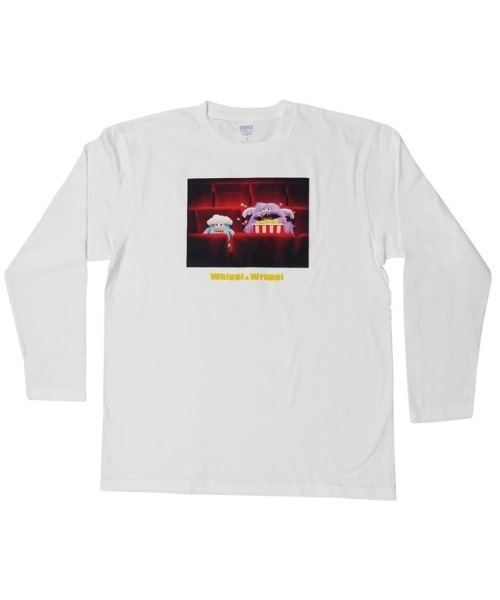 Paradise Picnic（パラダイスピクニック）の「【ホイッピ＆ラッピ】ロングスリーブTシャツ（Tシャツ/カットソー・レディース・ホワイト系その他/ホワイト/ブラック系その他/ブラック・FREE）」の2枚目の写真