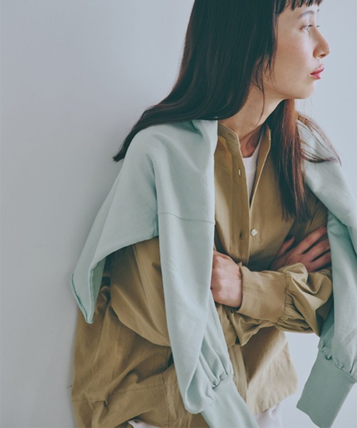 セール】スタンドカラーコクーンシャツ（シャツ/ブラウス）｜studio