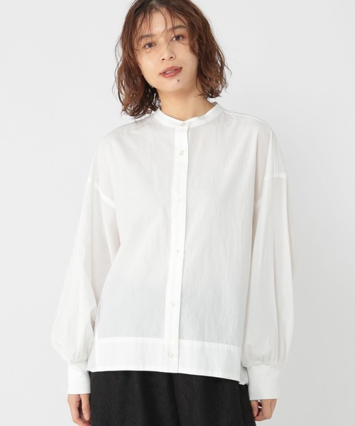セール】スタンドカラーコクーンシャツ（シャツ/ブラウス）｜studio