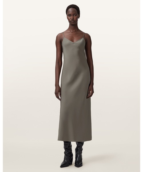 ALLSAINTS(オールセインツ)の「JUNO 2-IN-1 DRESS | JUNO 2-IN-1 ドレス・ワンピース(ワンピース・レディース・ライトカーキ・S/M/L/XS)」の5枚目の写真
