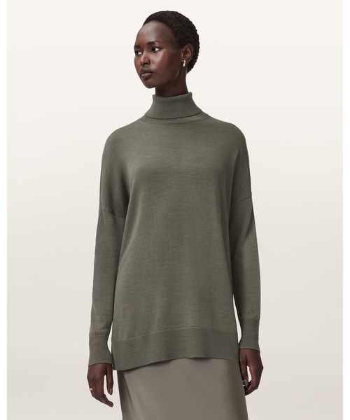 ALLSAINTS(オールセインツ)の「JUNO 2-IN-1 DRESS | JUNO 2-IN-1 ドレス・ワンピース(ワンピース・レディース・ライトカーキ・S/M/L/XS)」の6枚目の写真