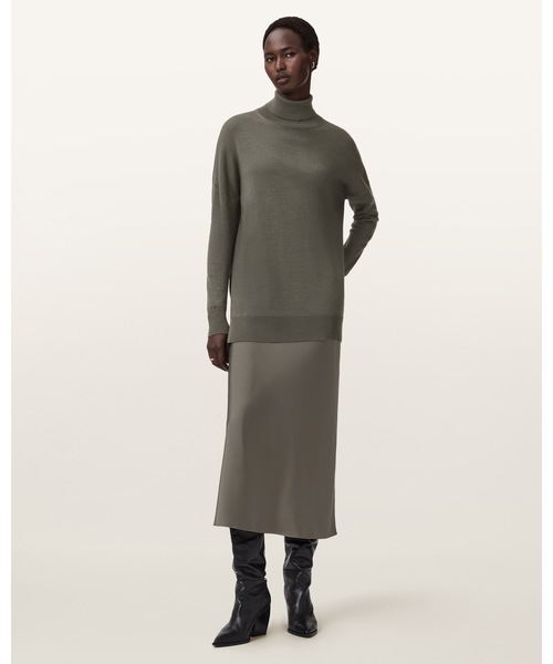 ALLSAINTS(オールセインツ)の「JUNO 2-IN-1 DRESS | JUNO 2-IN-1 ドレス・ワンピース(ワンピース・レディース・ライトカーキ・S/M/L/XS)」の7枚目の写真