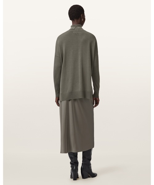 ALLSAINTS(オールセインツ)の「JUNO 2-IN-1 DRESS | JUNO 2-IN-1 ドレス・ワンピース(ワンピース・レディース・ライトカーキ・S/M/L/XS)」の8枚目の写真