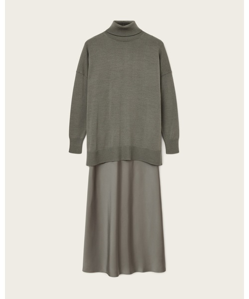 ALLSAINTS(オールセインツ)の「JUNO 2-IN-1 DRESS | JUNO 2-IN-1 ドレス・ワンピース(ワンピース・レディース・ライトカーキ・S/M/L/XS)」の9枚目の写真
