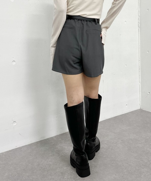 archives（アルシーヴ）の「【ＳＥＴＵＰ対応】ベルト付切替ショートパンツ（その他パンツ・レディース・グレー/ブラック/ブラウン/モカ・MEDIUM）」の18枚目の写真