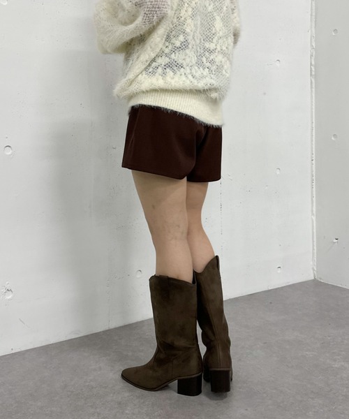 archives（アルシーヴ）の「【ＳＥＴＵＰ対応】ベルト付切替ショートパンツ（その他パンツ・レディース・グレー/ブラック/ブラウン/モカ・MEDIUM）」の22枚目の写真