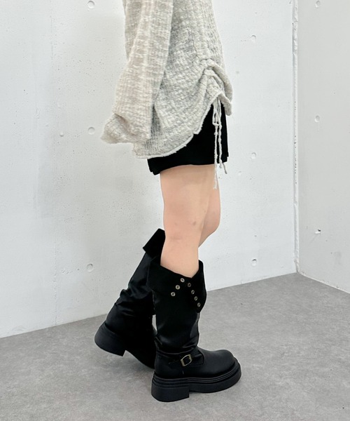 archives（アルシーヴ）の「【ＳＥＴＵＰ対応】ベルト付切替ショートパンツ（その他パンツ・レディース・グレー/ブラック/ブラウン/モカ・MEDIUM）」の9枚目の写真