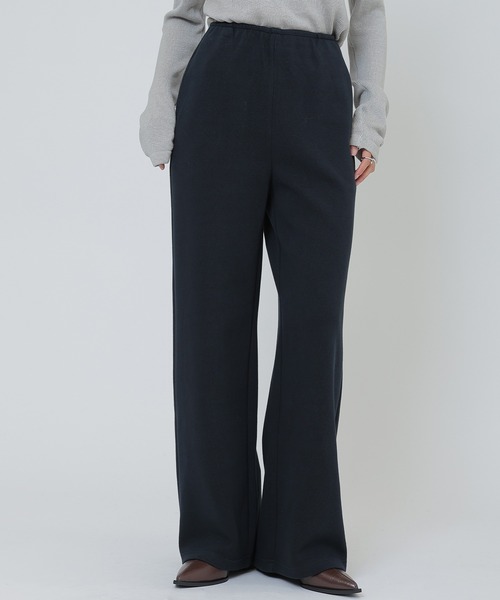 SUWDEE(スーディー)の「basic sweat wide pants(スウェットパンツ・レディース・アイボリー/グレー/ネイビー・FREE)」の1枚目の写真