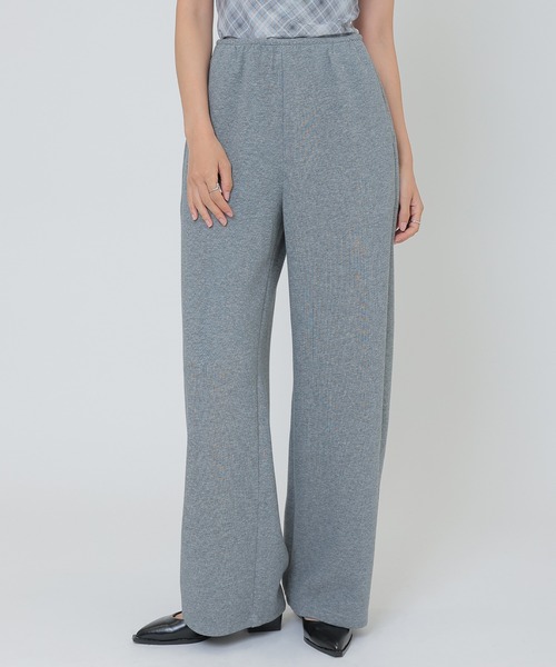 SUWDEE(スーディー)の「basic sweat wide pants(スウェットパンツ・レディース・アイボリー/グレー/ネイビー・FREE)」の8枚目の写真