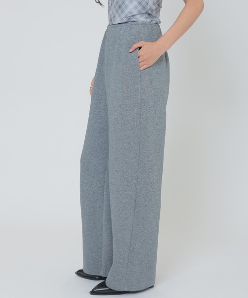 SUWDEE(スーディー)の「basic sweat wide pants(スウェットパンツ・レディース・アイボリー/グレー/ネイビー・FREE)」の9枚目の写真