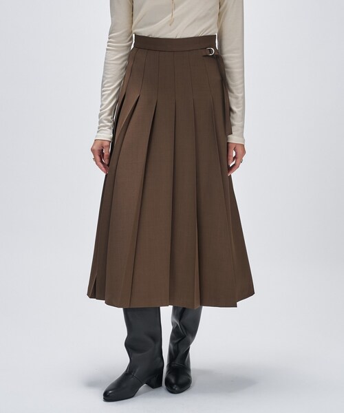 セール】【手洗い可】フロントプリーツスカート（スカート）｜cloenc