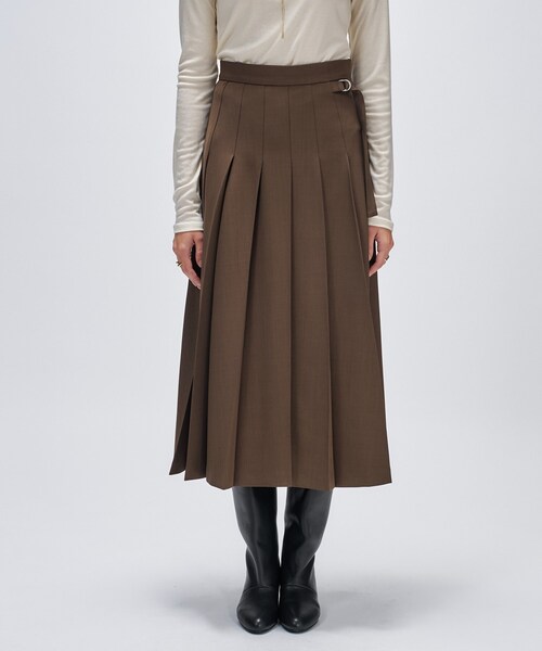 セール】【手洗い可】フロントプリーツスカート（スカート）｜cloenc