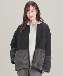 ファー切替ブルゾン