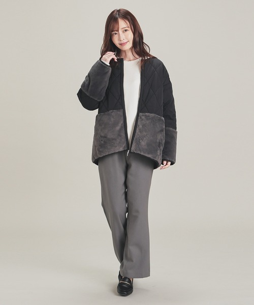 ファー切替ブルゾン（ブルゾン）｜GLACIER lusso（グラシアルッソ）の