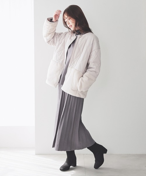 GLACIER lusso（グラシアルッソ）の「ファー切替ブルゾン（ブルゾン・レディース・ブラウン/ブラック/グレイッシュベージュ・M/LL/S/L）」の13枚目の写真