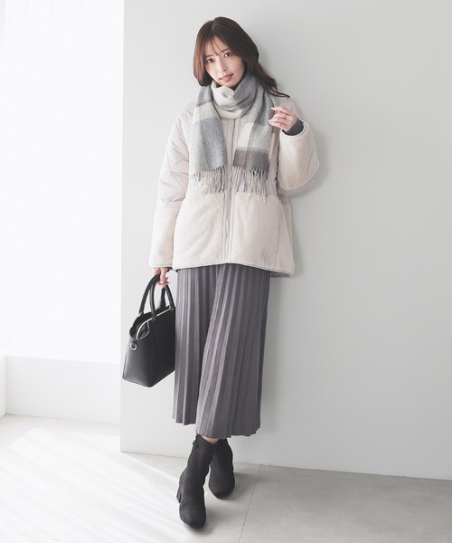 GLACIER lusso（グラシアルッソ）の「ファー切替ブルゾン（ブルゾン・レディース・ブラウン/ブラック/グレイッシュベージュ・M/LL/S/L）」の17枚目の写真