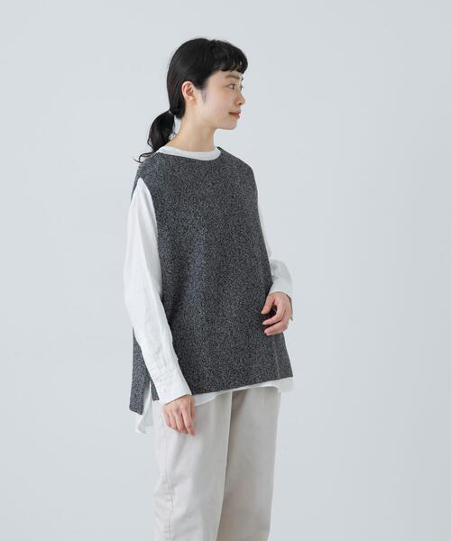 ドライコットンニットベスト（ニット/セーター）｜かぐれ（カグレ）の