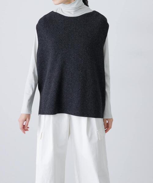 ドライコットンニットベスト（ニット/セーター）｜かぐれ（カグレ）の