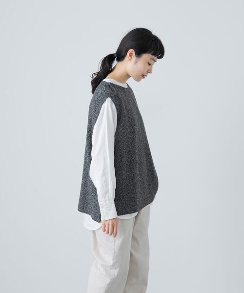 ドライコットンニットベスト（ニット/セーター）｜かぐれ