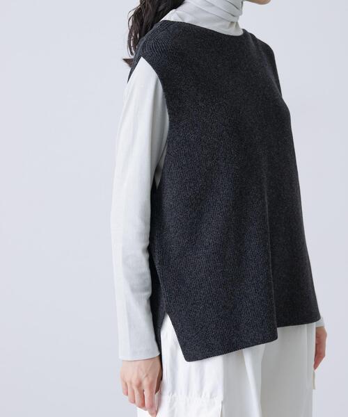 ドライコットンニットベスト（ニット/セーター）｜かぐれ（カグレ）の
