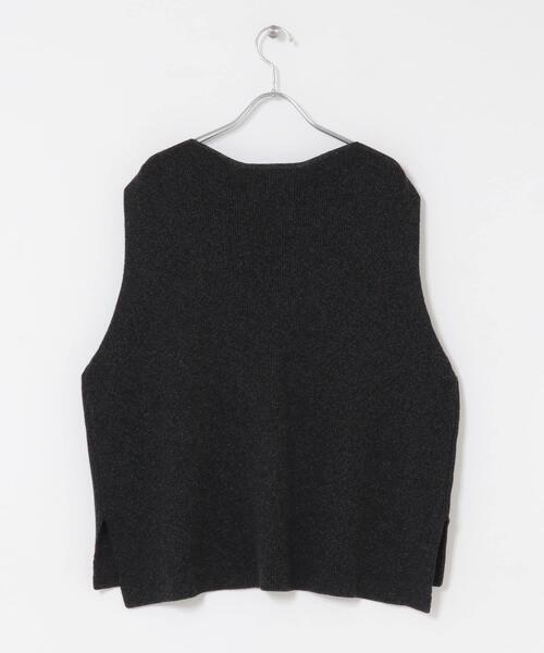 新品✨タグ付 かぐれ ドライコットンニット ベスト 黒 ドライコットンニットベスト（ニット/セーター）｜かぐれ（カグレ）の