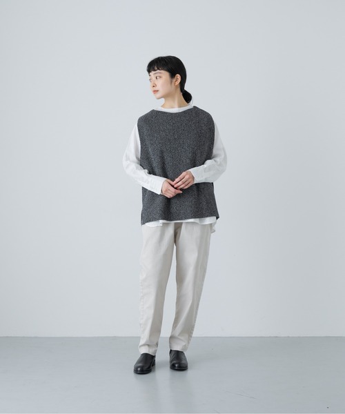 ドライコットンニットベスト（ニット/セーター）｜かぐれ