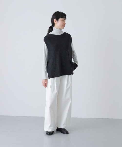 ドライコットンニットベスト（ニット/セーター）｜かぐれ