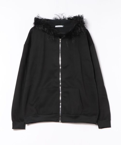 B'day(ビーデイ)の「【 B'day / ビーデー 】フェイクファーZIP-PK(パーカー・メンズ・グレー/ブラック系その他/ブラック・X-LARGE/LARGE/MEDIUM)」の9枚目の写真