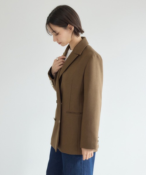 KATHARINE ROSS（キャサリンロス）の「【KATHARINE ROSS】ダブルテーラードジャケット（テーラードジャケット・レディース・ブラウン/ネイビー・FREE）」の19枚目の写真